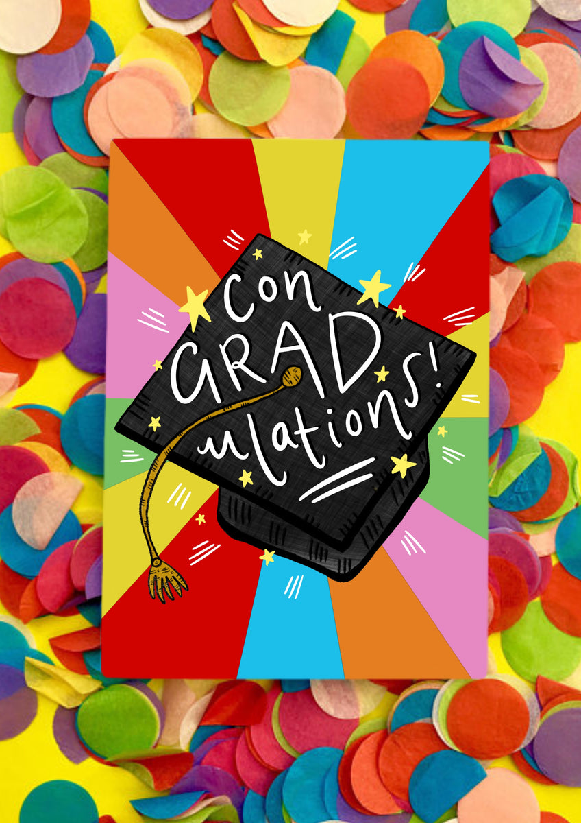 ConGRADulations! Graduation Greetings Card – Claire Barclay Draws