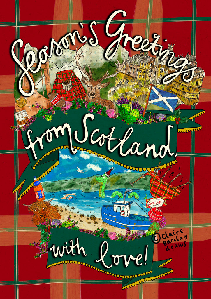 Season’s Greetings from Scotland, with love! Christmas Card