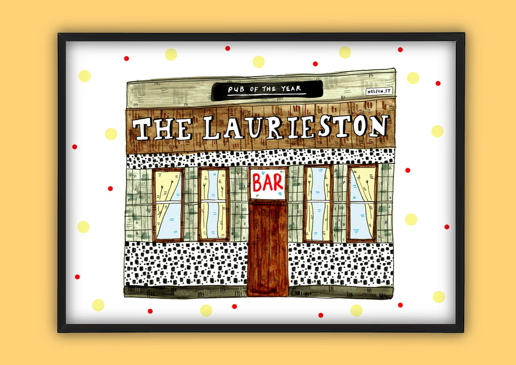 The Laurieston Glasgow Landmark Illustration Print