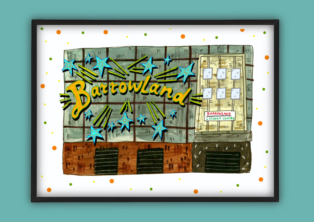 Barrowlands Glasgow Landmark Illustration Print