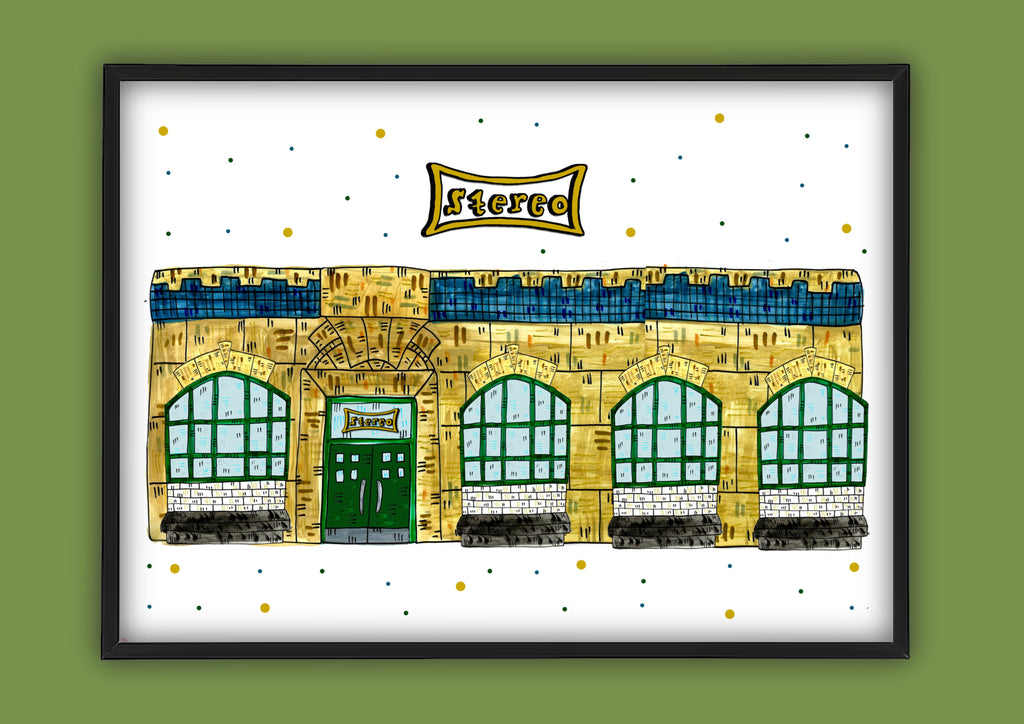 Stereo Glasgow Music Venue Illustration Print