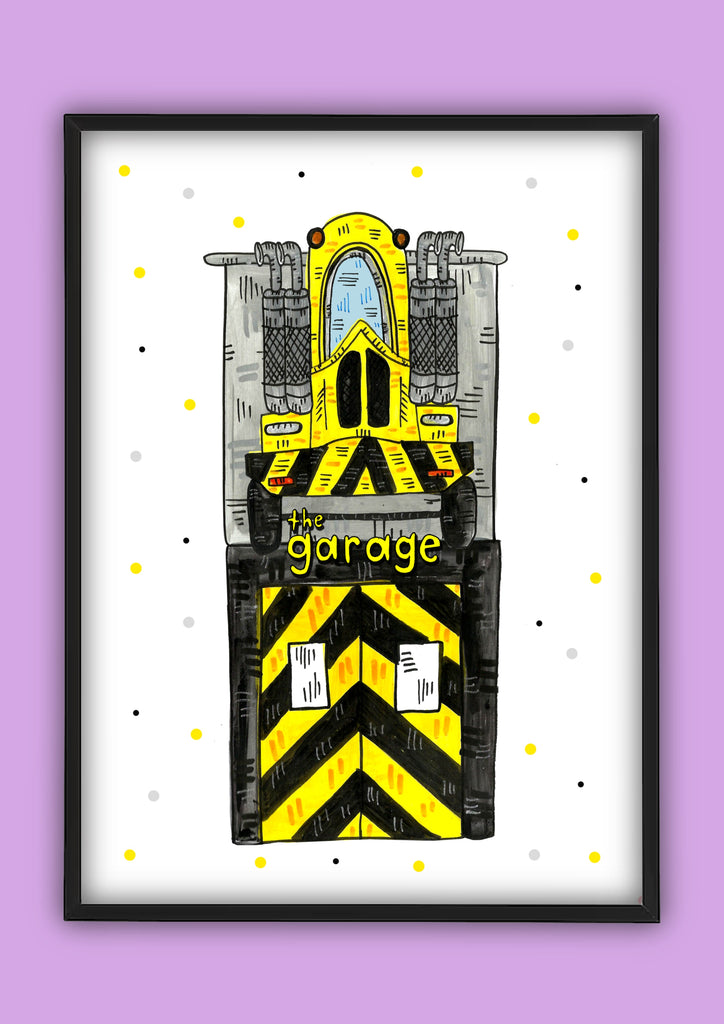 The Garage Glasgow Music Venue Illustration Print