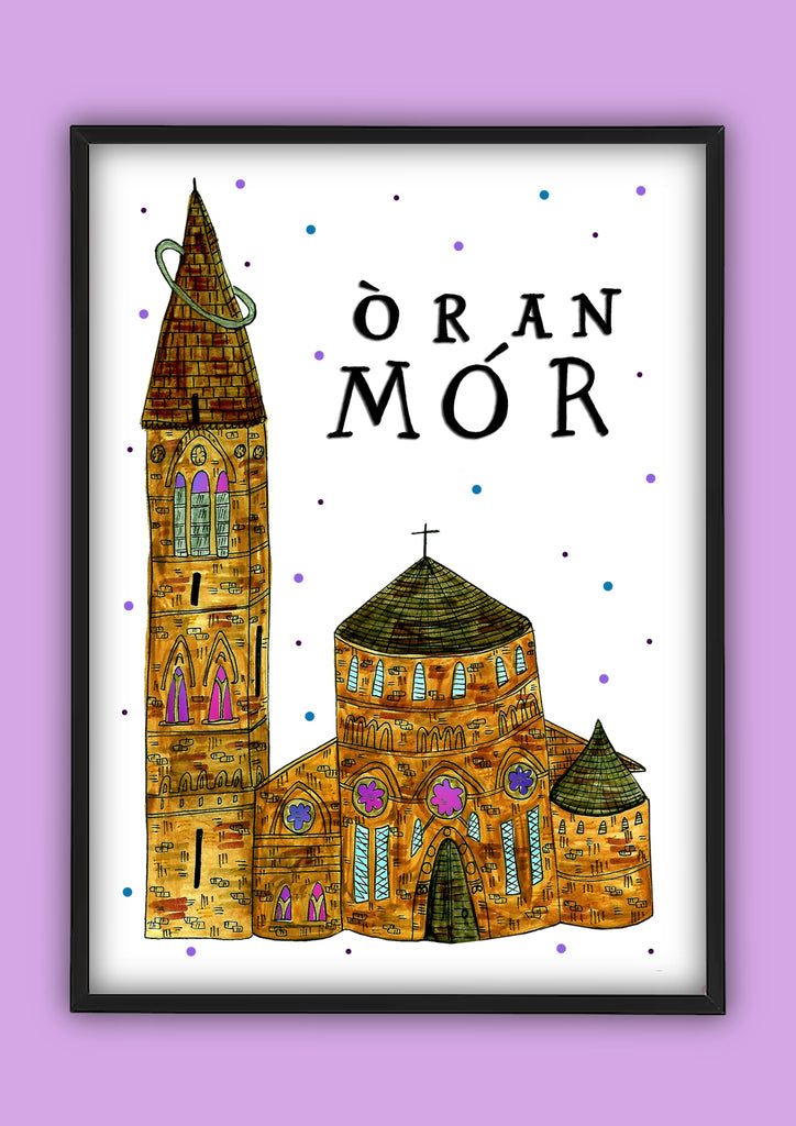Oran Mor Glasgow Music Venue Illustration Print