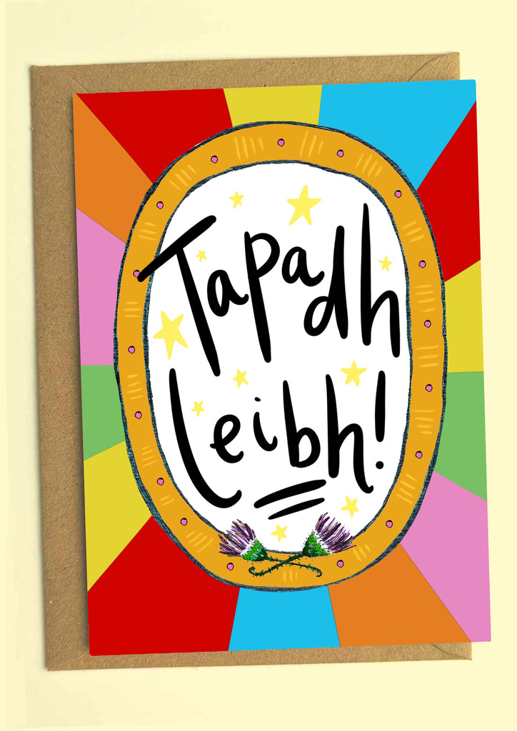 Tapadh Leibh! (Thank You in Gaelic) Greetings Card