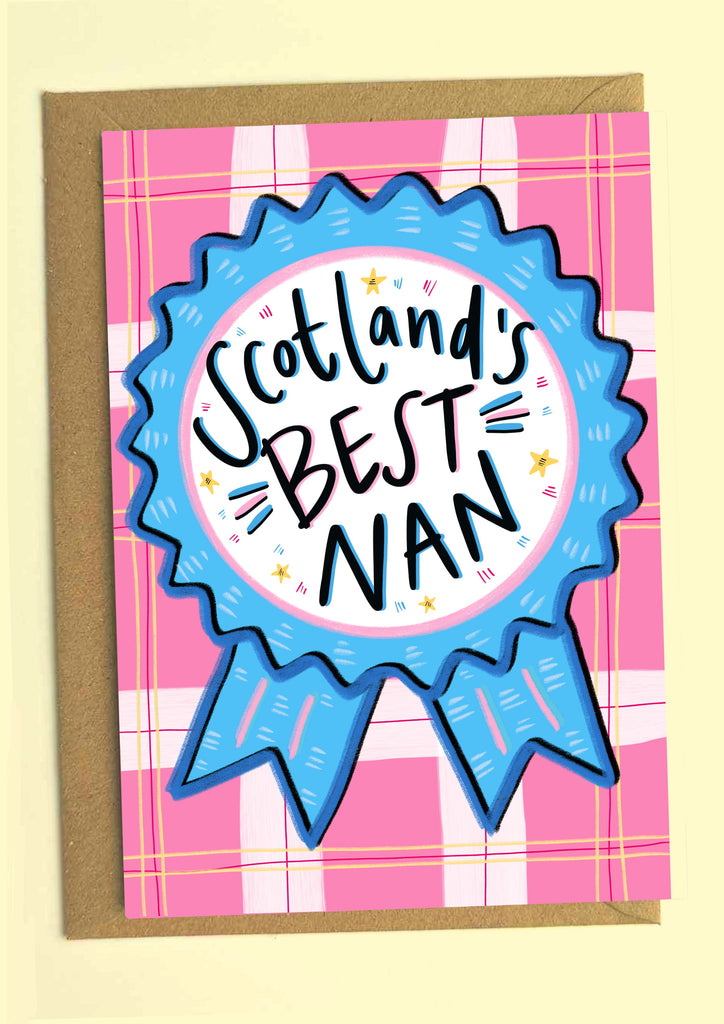 Scotland’s Best Nan! Greetings Card