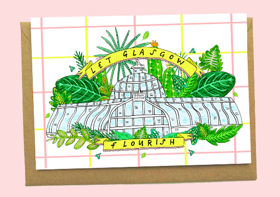 Let Glasgow Flourish Greetings Card