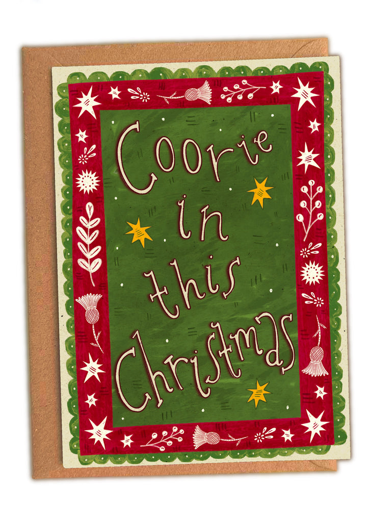 Coorie in this Christmas! Scottish Christmas Card