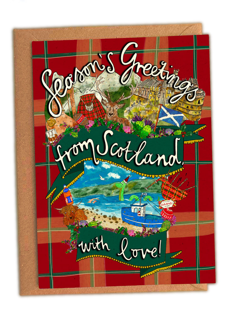 Season’s Greetings from Scotland, with love! Christmas Card