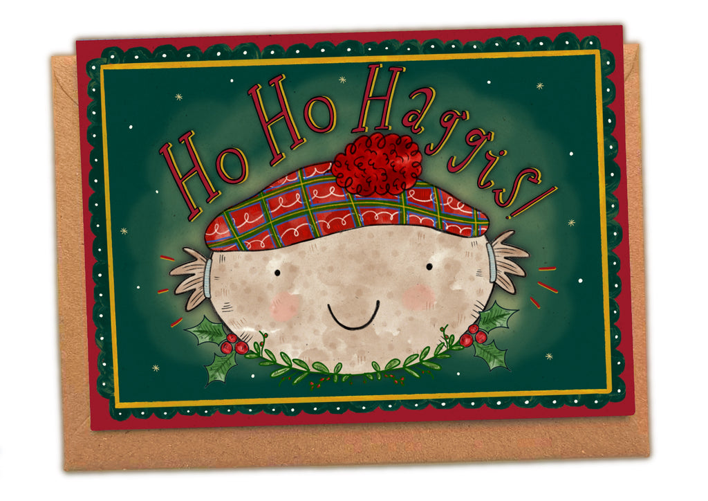 Ho Ho Haggis! Scottish Christmas Card
