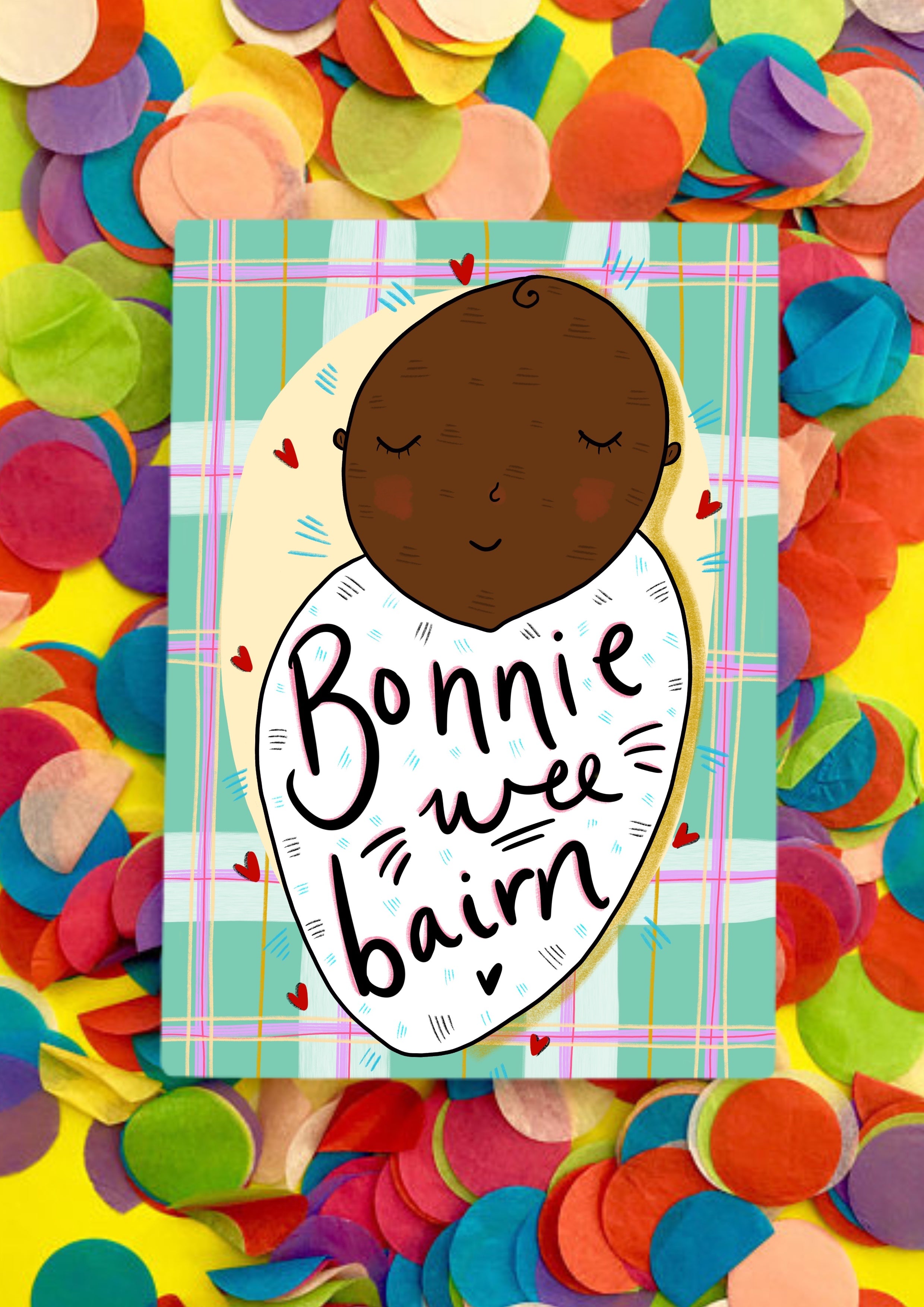 ‘Bonnie Wee Bairn!' Greetings Card