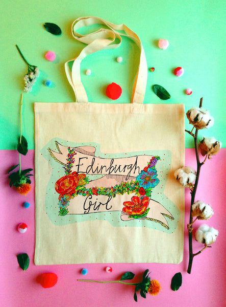 EDINBURGH GIRL Tote Bag